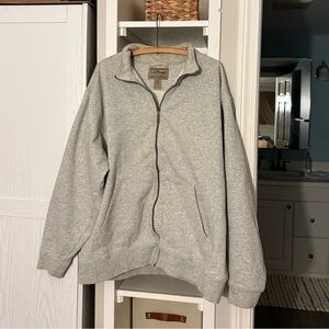 L.L. Bean Gray Full-Zip Sweatshirt